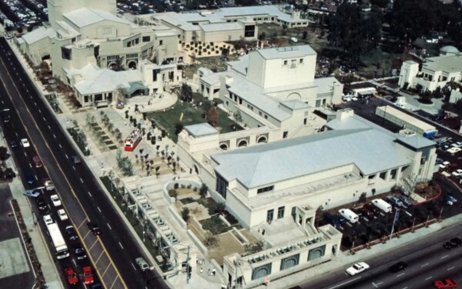 California Center for the Arts building in downtown Escondido with modern architecture